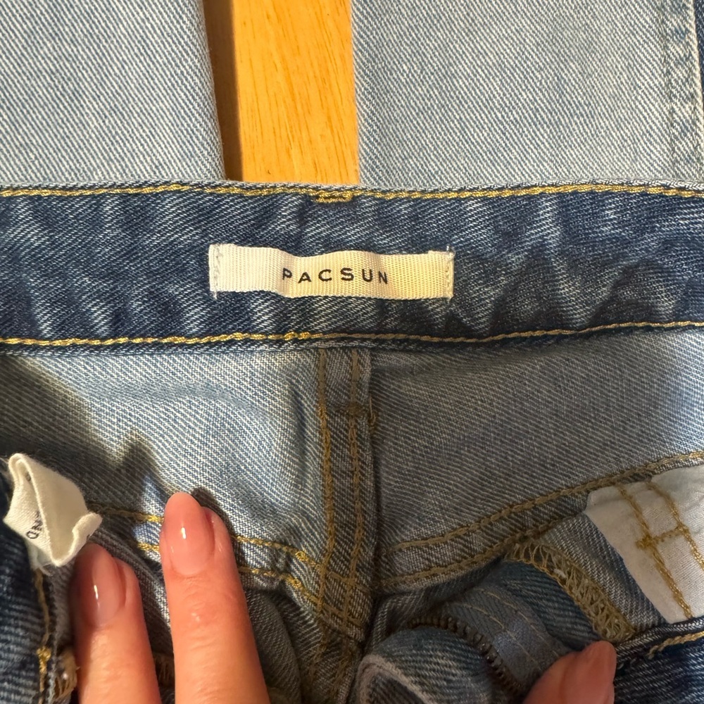 Pacsun Eco Two-Tone 90’s Boyfriend Jeans, Y2K - Picture 6 of 7